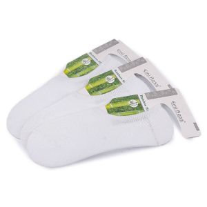Ponožky letní, snížené do tenisek bambusové 290826 EMI ROSS, bílé, jednobarevné, unisex, 1 pár (více velikostí)