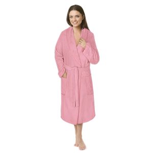 Župan FROTÉ 4836/010 růžový, bavlněné froté, 330 g/m², dámský (více velikostí)