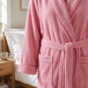 Župan FROTÉ 4836/010 růžový, bavlněné froté, 330 g/m², dámský (více velikostí)