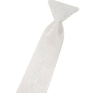 Dětská svatební kravata na gumičku Avantgard 558-18, smetanová, 31 cm