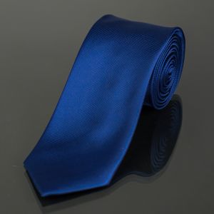 Kravata pánská AMJ, proužkovaná KU0015, tmavě modrá