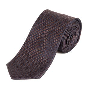 Kravata pánská AMJ vzorovaná KU1916, hnědá