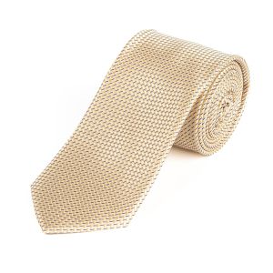 Kravata pánská AMJ vzorovaná KU1955, krémová