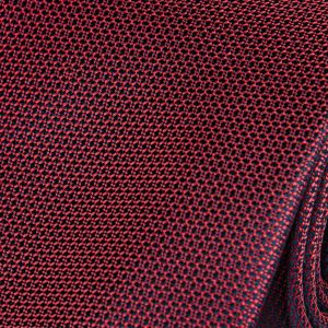 Kravata pánská s kapesníčkem AMJ, kostičkovaná, KK0553, bordó