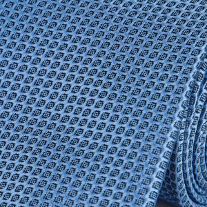 Kravata pánská s kapesníčkem AMJ, puntíkovaná, KK0563, modrá