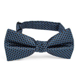 Motýlek pánský AMJ vzorovaný, modro-černý / puntíkovaný MP436