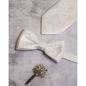 Pánský svatební motýlek s kapesníčkem Avantgard PREMIUM CEREMONI 575-18, smetanový