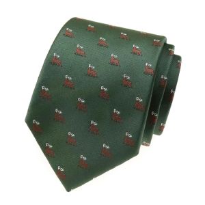 Myslivecká kravata unisex LUX 561-81178-0, zelená - jelen