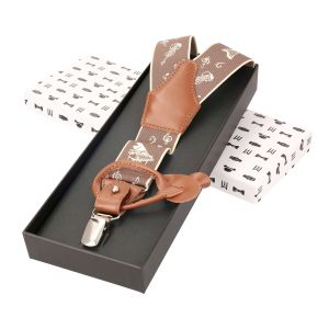 Šle pánské RANGER Dg35.030, délka 120cm, šíře 3,5cm, tvar Y, hnědé hudební