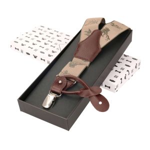 Šle pánské RANGER Dg35.043, délka 120cm, šíře 3,5cm, tvar Y, hnědé myslivecké
