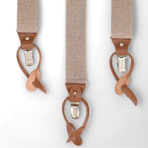 Šle pánské RANGER Dg35.048, délka 120cm, šíře 3,5cm, tvar Y, béžová režná