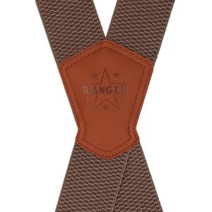 Šle pánské RANGER Dxz50.034, délka 130cm, šíře 5cm, tvar X, hnědé