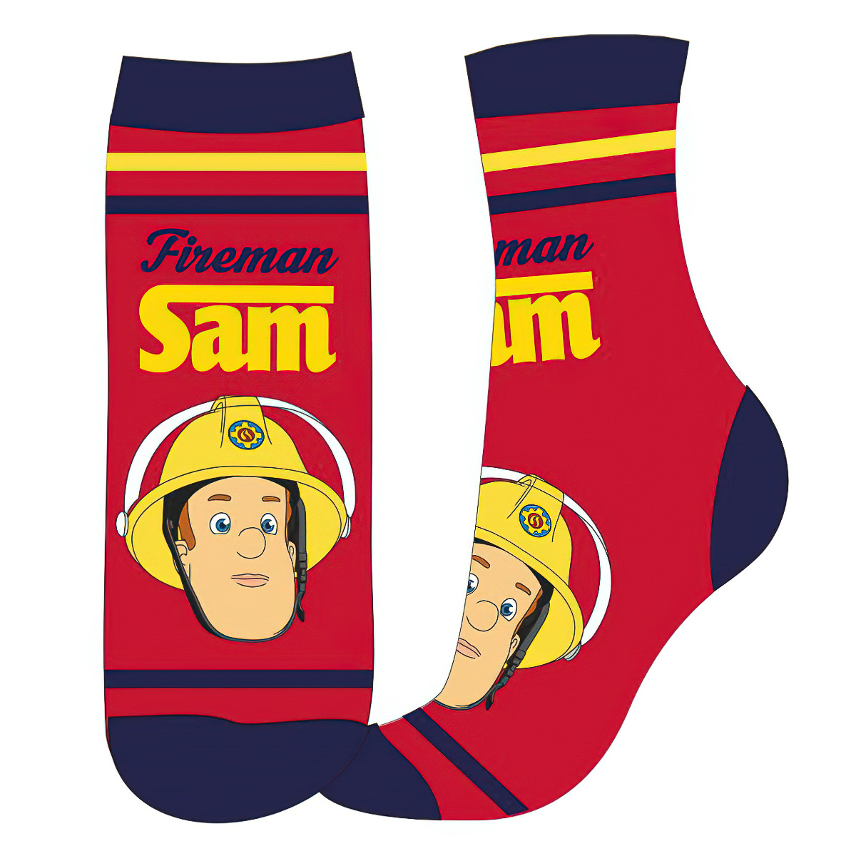 Dětské chlapecké ponožky POŽÁRNÍK SAM 5234058, červené, klasické (více velikostí)