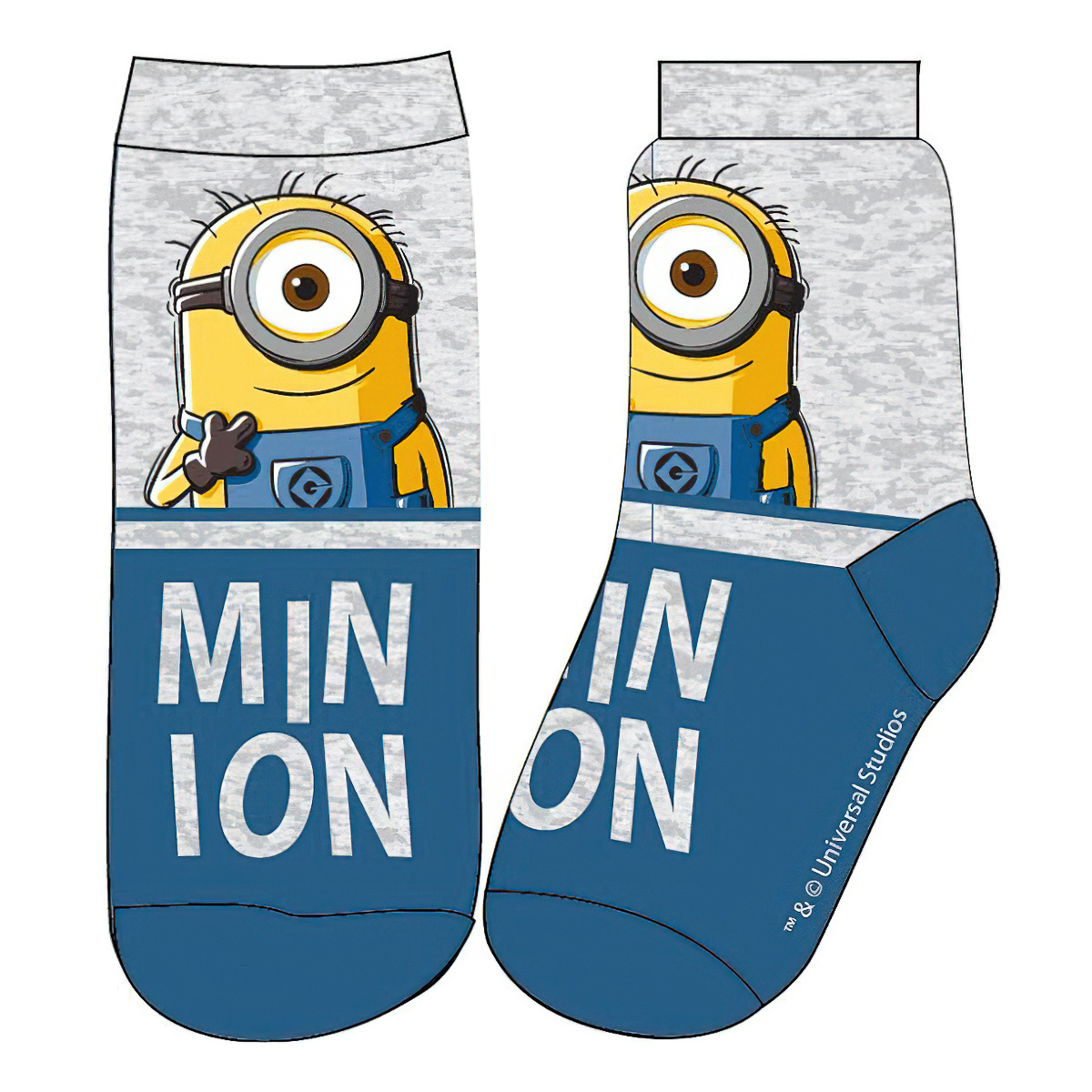 Dětské chlapecké ponožky MIMONI 5234379, šedo-modré, klasické (více velikostí)
