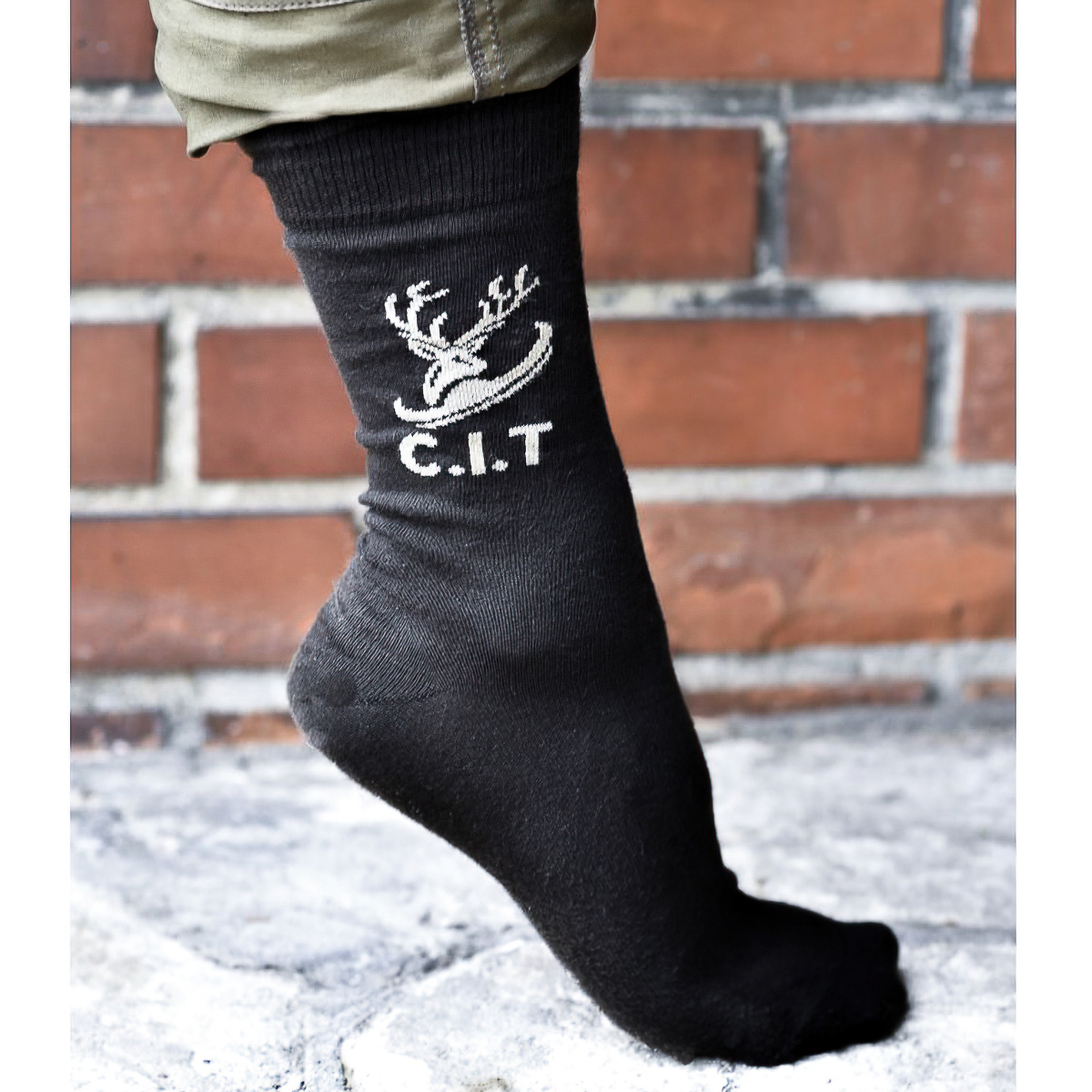 Pánské ponožky C.I.T MYSLIVECKÉ, černé, vysoké (více velikostí)
